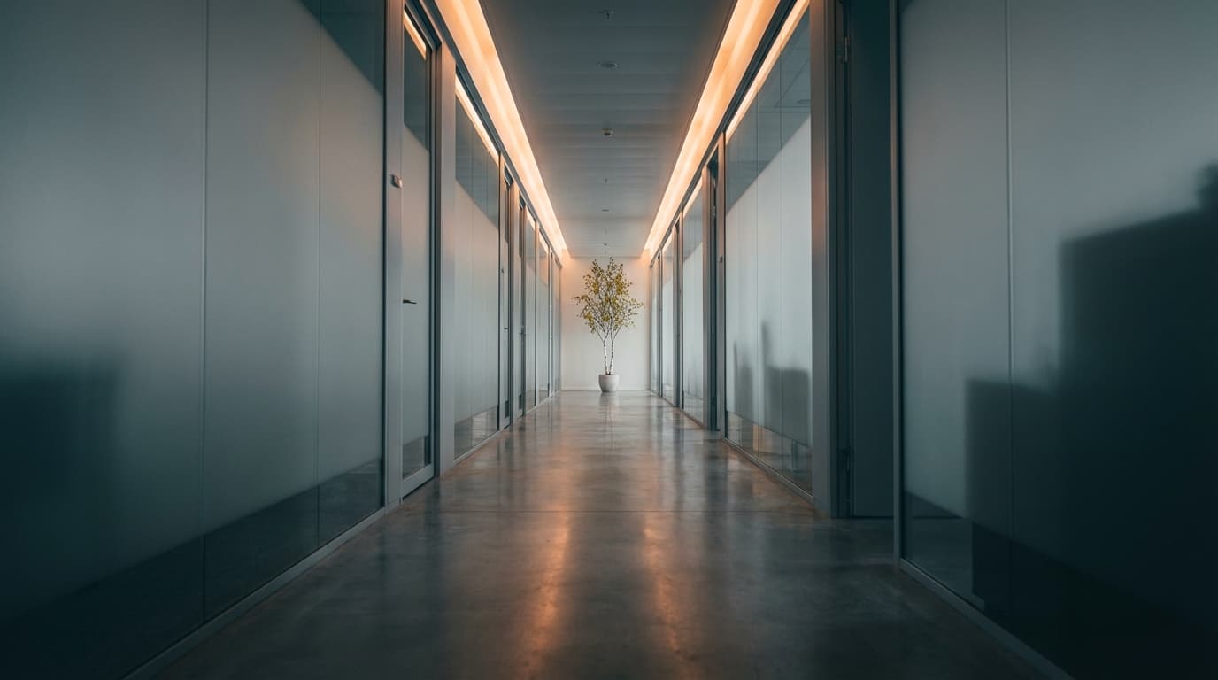 Modern co-working space with productive business owners