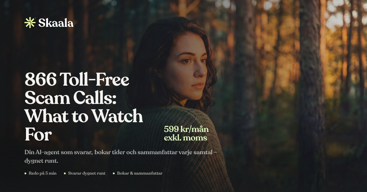 866 Toll-Free Scam Calls: What to Watch For | Skaala