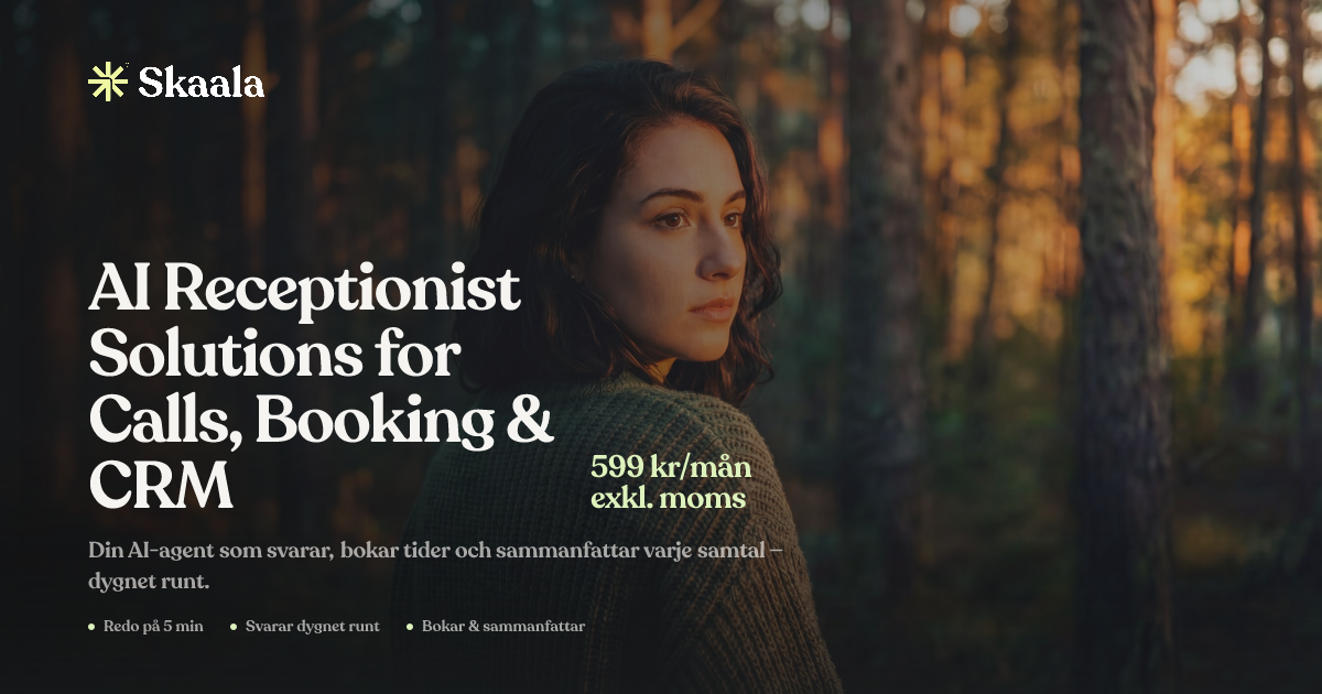 AI Receptionist Solutions for Calls, Booking & CRM | Skaala