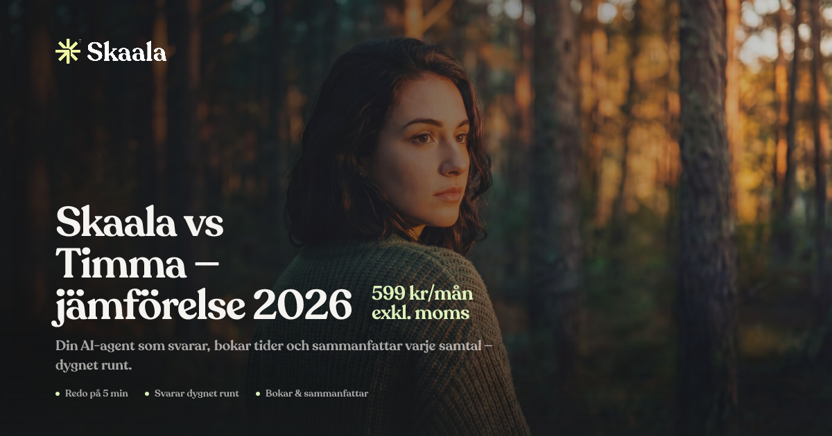 Skaala vs Timma — jämförelse 2026 | Skaala