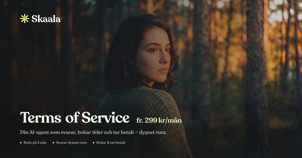 Terms of Service | Skaala